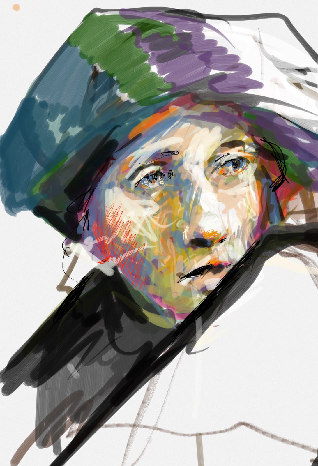 Untitled III, Digital drawing, by artist Kathleen Mack