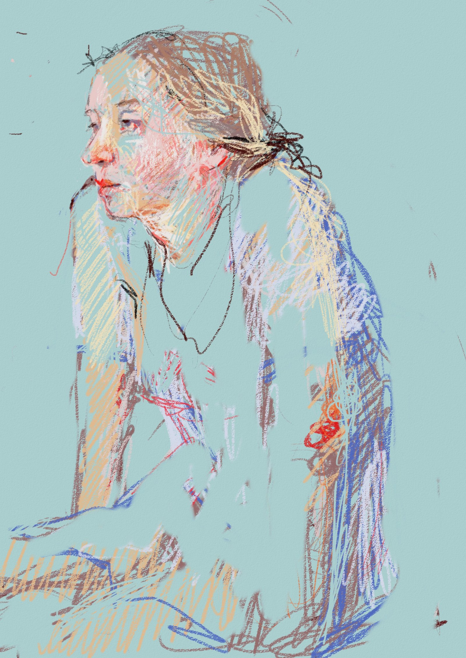 Untitled VIII, Digital drawing, by artist Kathleen Mack