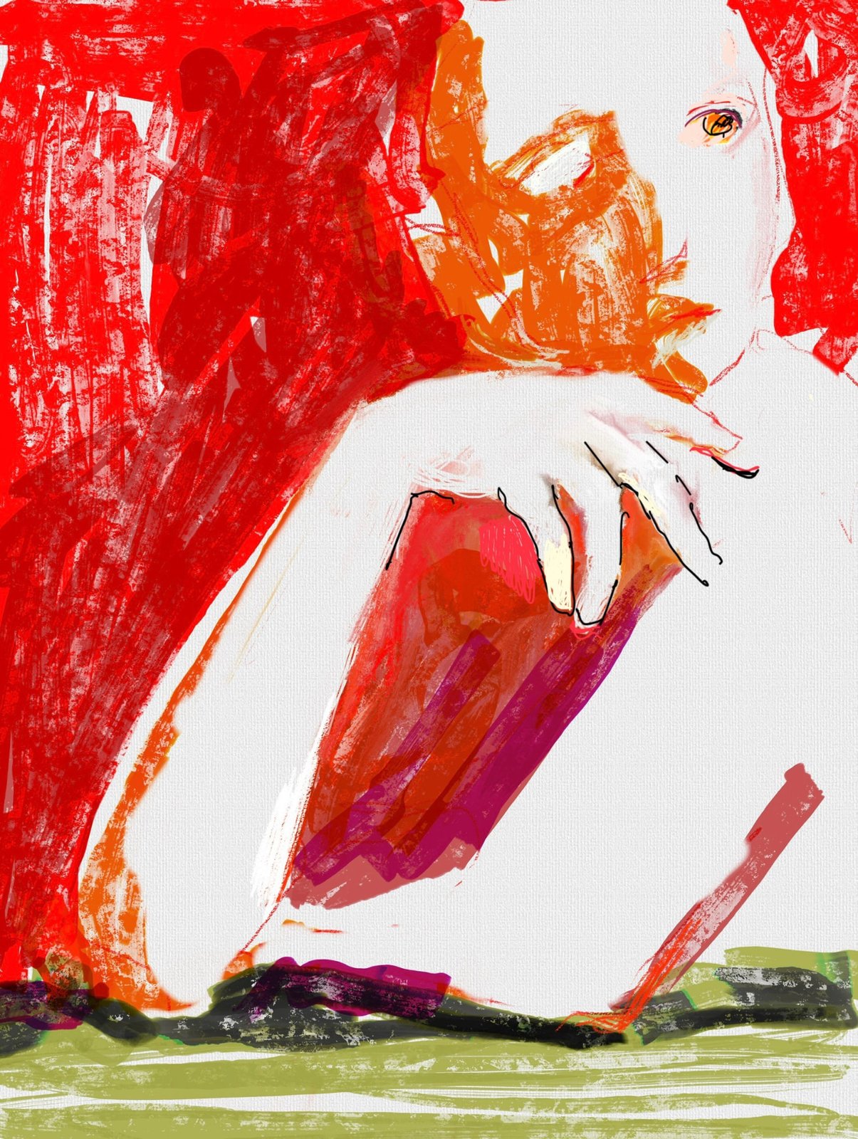 Untitled I, Digital drawing, by artist Kathleen Mack