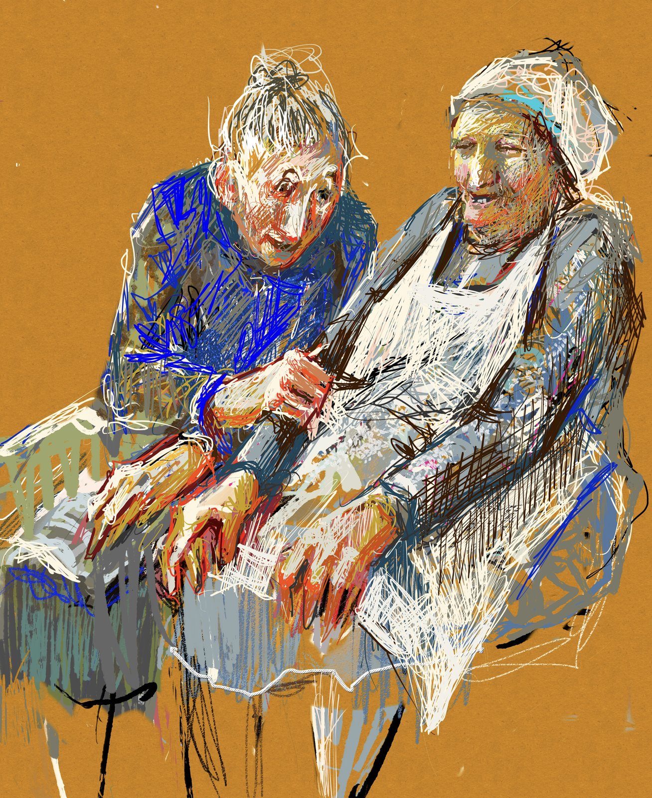 Untitled IV, Digital drawing, by artist Kathleen Mack
