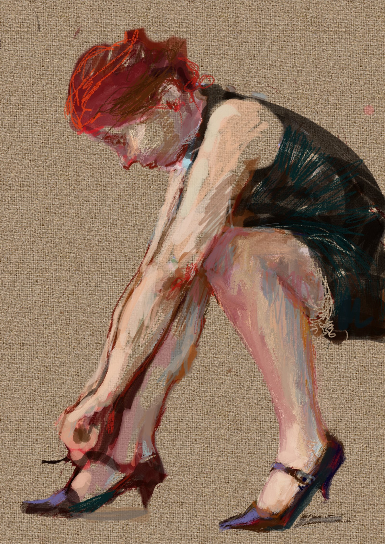 Untitled IX, Digital drawing, by artist Kathleen Mack